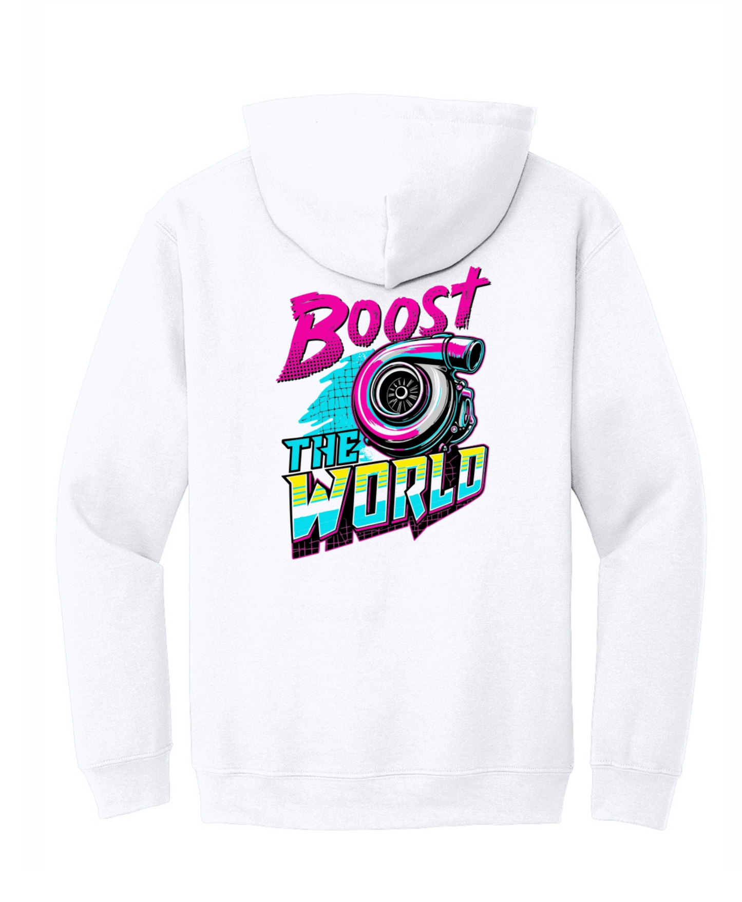 Boost the World Hoodie White