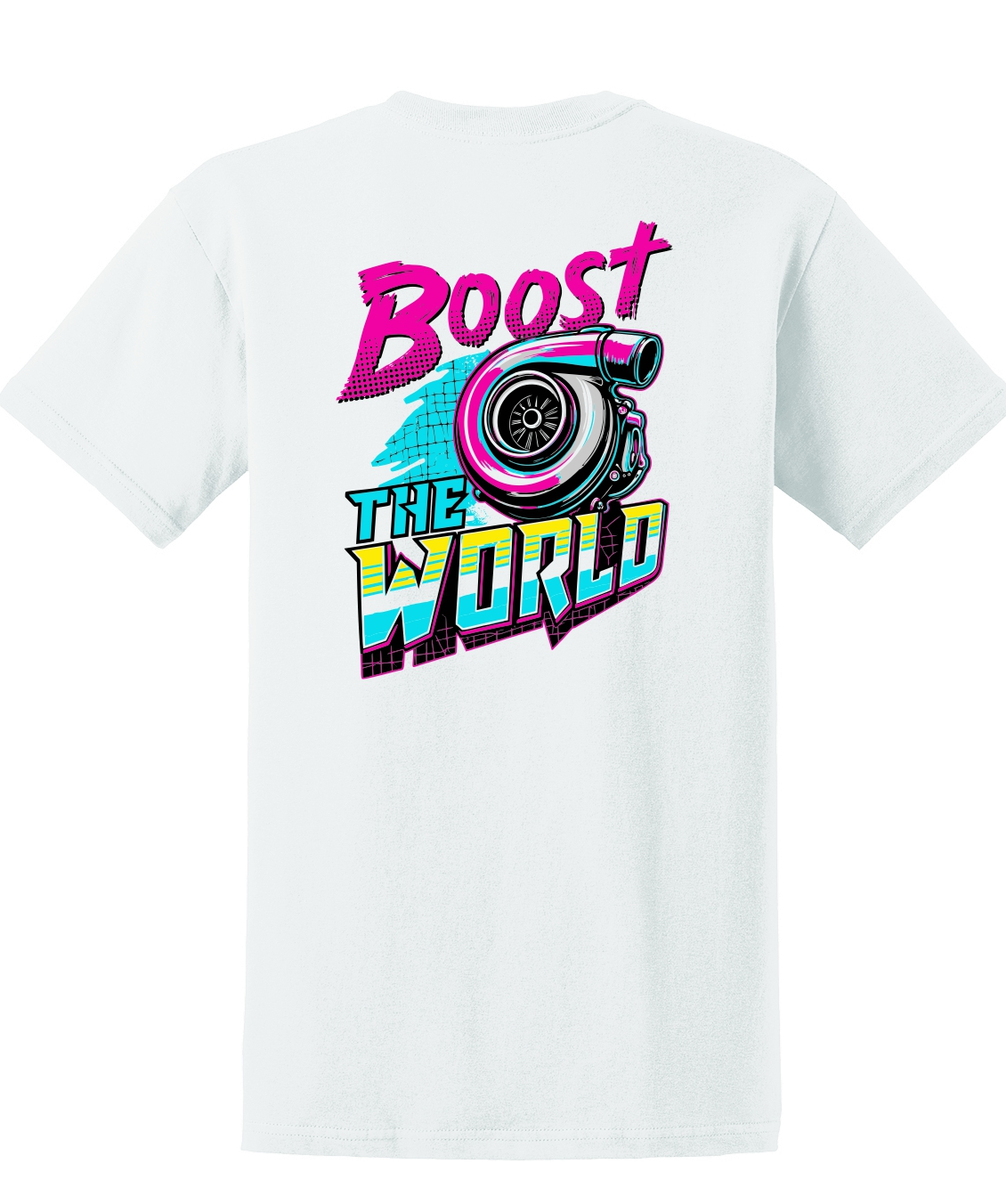 Boost the World White Tee
